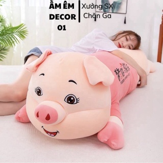 Gấu bông lợn mặc áo hồng đáng yêu siêu to ôm cực phê- vải nhung co gian 4 chiều( đủ size-có ảnh thật