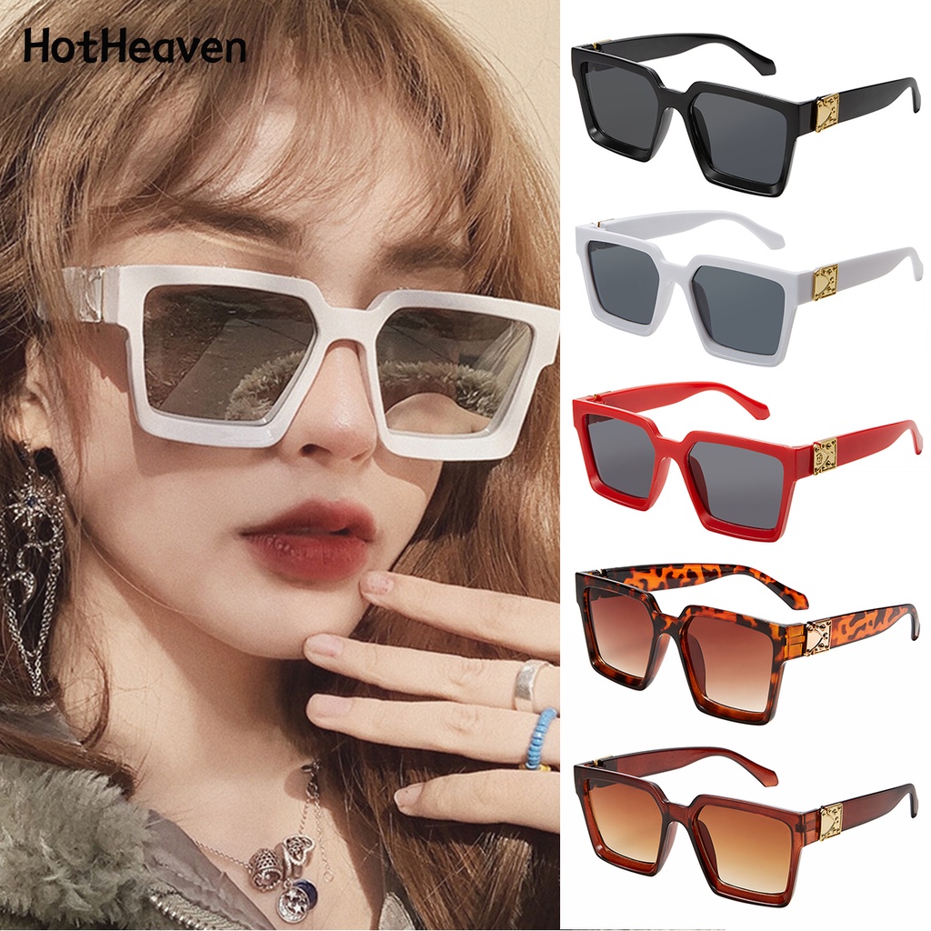 Kính Mát Gọng Vuông Chống Tia UV Thời Trang Cho Nữ (6 Kiểu)