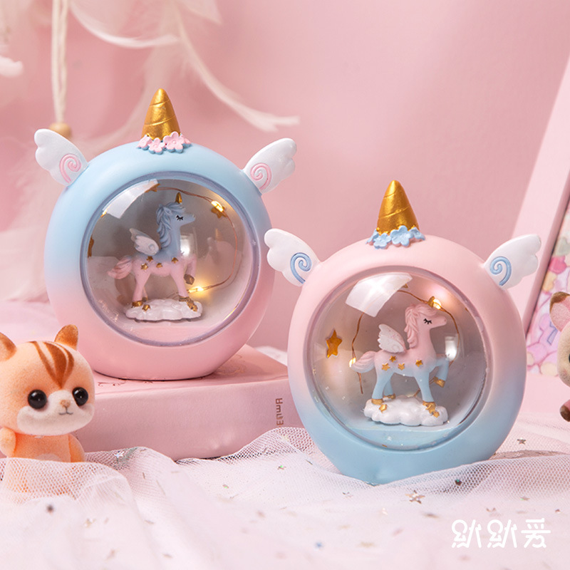 Đèn Ngủ Để Bàn Hình Kỳ Lân Đáng Yêu Cho Bé