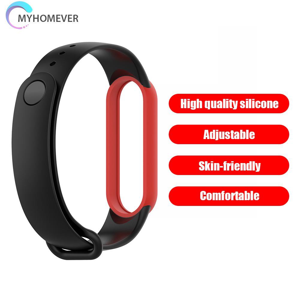 Dây Đeo Silicon Thay Thế Cho Đồng Hồ Thông Minh Xiaomi Mi Band 5 5 Nfc