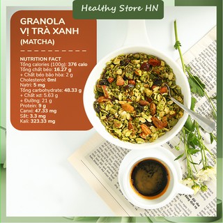 Ngũ cốc ăn kiêng Mỹ, ngũ cốc ăn kiêng giảm cân Granola vị matcha B02