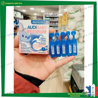 Tan ráy tai Audibaby của Pháp giúp làm sạch tai trẻ, dùng được cho bé từ sơ sinh, an toàn và tiện dụng _Sữa Paris Aderma