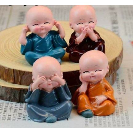 Bộ tượng 4 chú tiểu, bớt nghe, bớt nói, bớt nhìn,bớt thấy(yang69)