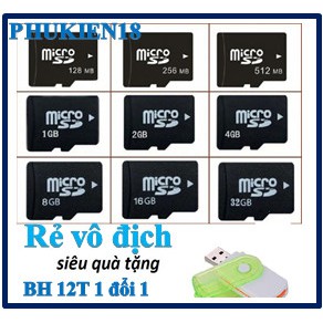 Thẻ nhớ điện thoại 64G/32G/16G/8G/4G/2G micro sd class 10 U3, cho camera, máy ảnh  - Bh 2 năm lỗi 1 đổi 1