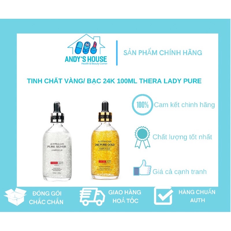 Serum Tinh Chất Vàng 24k 100ml - Thera Lady Pure Gold