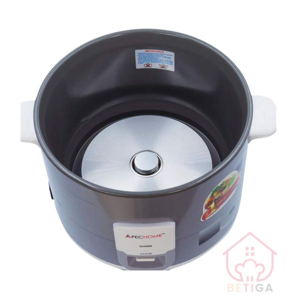 Nồi cơm điện nắp rời Apechome APH-222R 1.8 Lít - Hàng Chính Hãng - Bảo hành 12 tháng