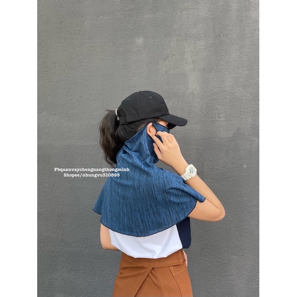 Khăn choàng chống tia cực tím NVSHOP che chắn toàn diện chất kiệu thoáng mát dễ chịu khi đeo an toàn với mọi loại da
