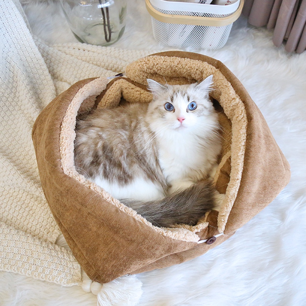 Nệm nằm ngủ mềm mại ấm áp mùa đông có thể giặt sạch cho mèo cưng
