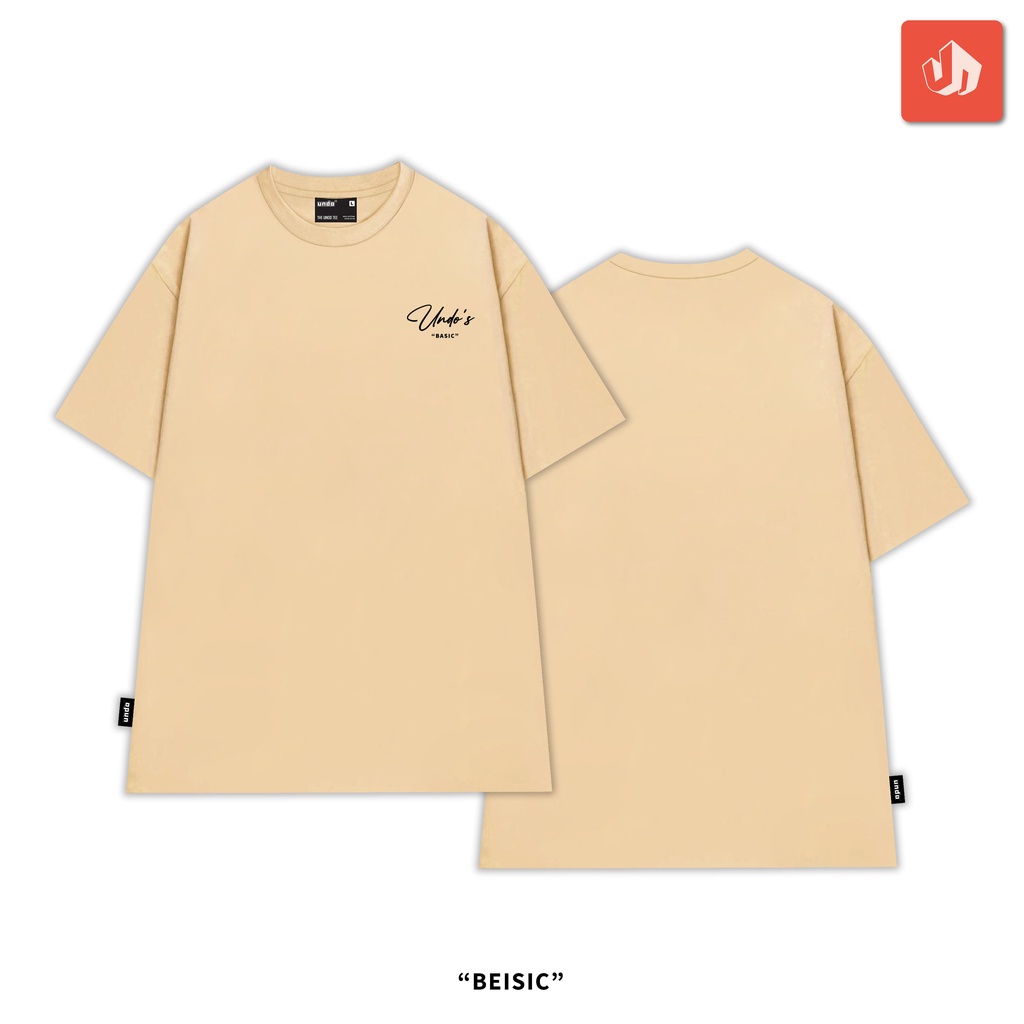 Áo Thun Unisex Undo Basic Màu Tan 100% Cotton - Local Brand Chính Hãng
