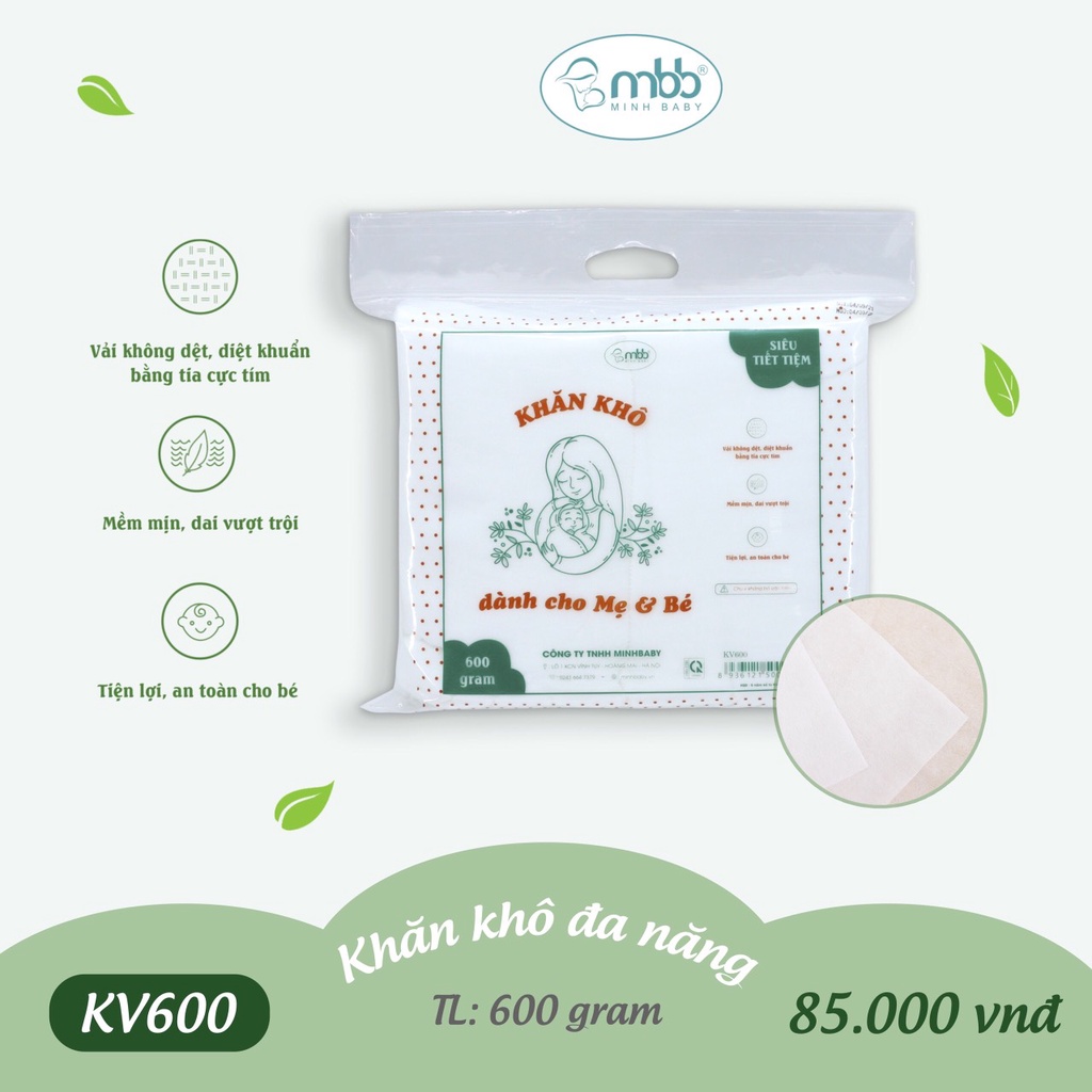 💥[FREESHIP] Khăn khô đa năng mềm mịn, an toàn cho mẹ và bé Dokma- Voikids