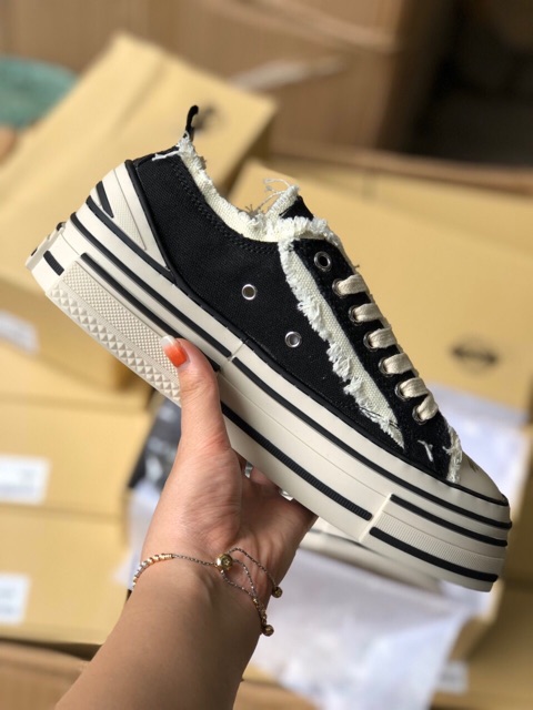 (⚡️Zep 11⚡️Ful bok⚡️tặng tất⚡️quà⚡️)Giày thể thao,sneakers nam nữ Xvesse.l đế gỗ êm chân tăng chiều cao G193