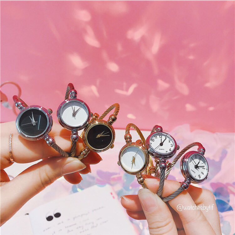 Đồng hồ nữ mặt tròn kiêm lắc tay bạc KIKO mặt trắng đồng hồ nữ mặt nhỏ size 22mm Watchesbytif đi học đi chơi [KÈM CLIP] | BigBuy360 - bigbuy360.vn