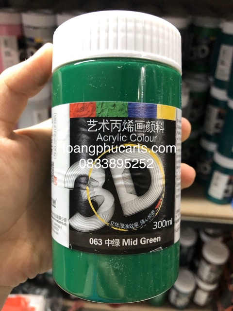 MÀU ACRYLIC 3D 300ml - CÁC TÔNG MÀU KHÁC