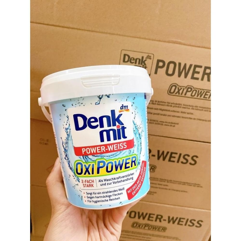 Bột giặt tẩy trắng quần áo Denkmit Oxi Power Weiss 750g