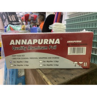 Giấy bạc Annapurna30cm x 3kg, Giấy bạc Nướng đồ ăn, bảo quản thức ăn