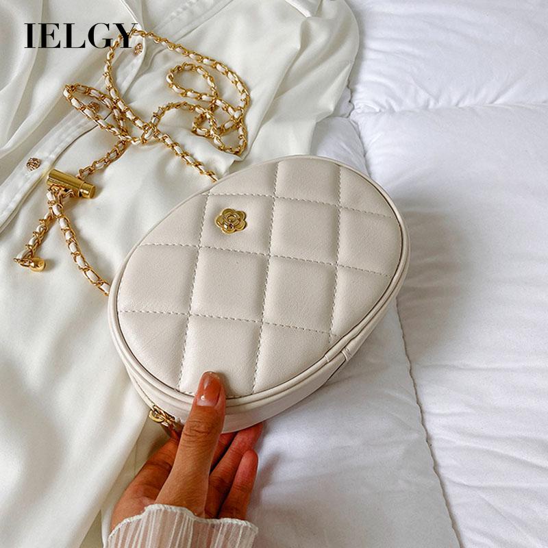 Túi Đeo Chéo Dây Xích Dáng Tròn Nhỏ Dễ Phối Đồ Thời Trang Cho Nữ