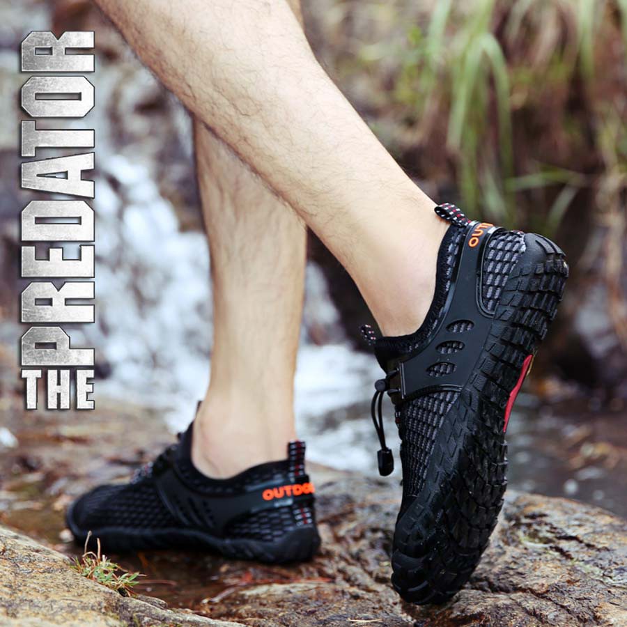 GIÀY ĐI PHƯỢT 🔥 MÀU ĐEN_TREKKING 🔥 LEO NÚI_LỘI SUỐI_TẬP GYM_YOGA 🔥 ĐẾ CAO SU_VẢI LƯỚI MESH | BigBuy360 - bigbuy360.vn