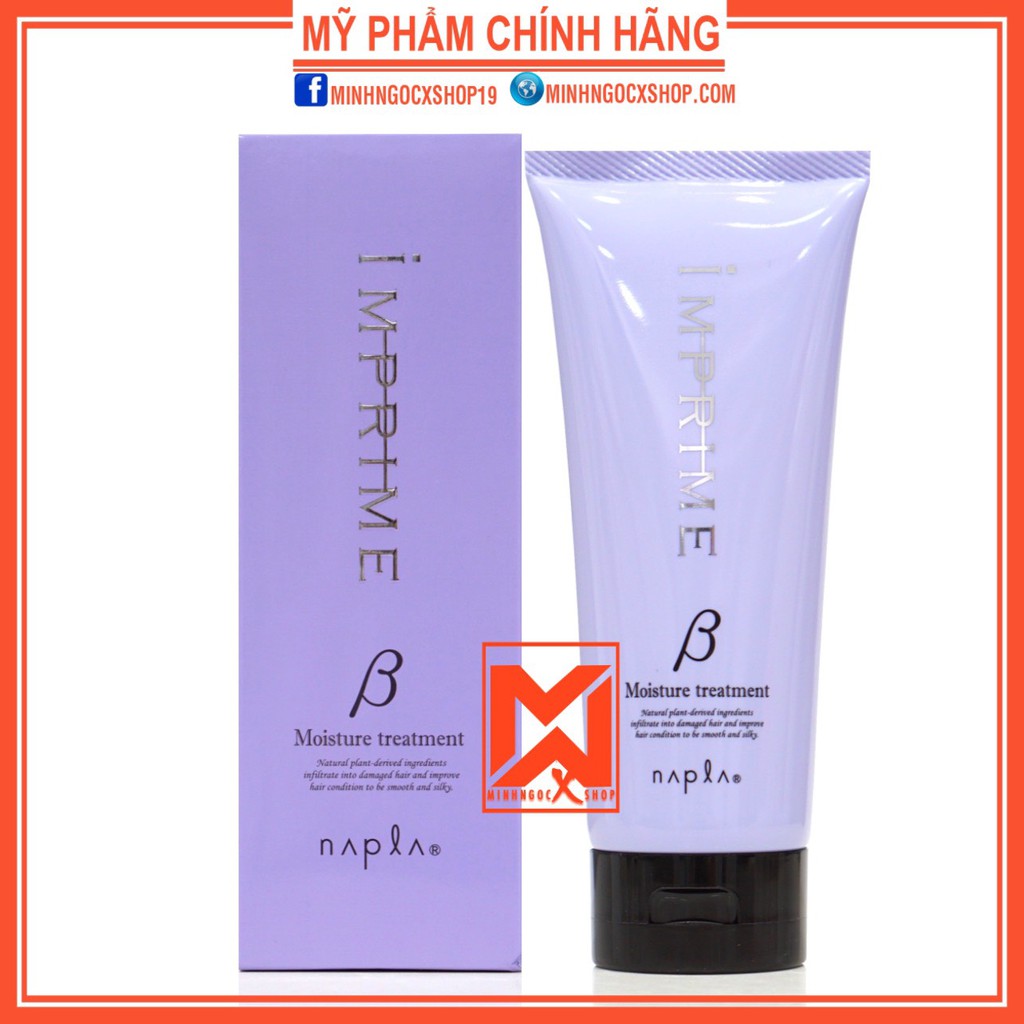 Kem ủ tóc siêu phục hồi NAPLA IMPRIME MOISTURE TREATMENT BETA 200g chính hãng