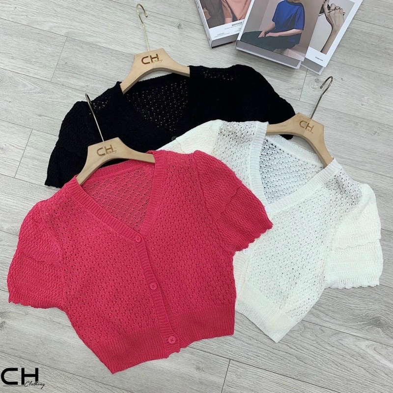 ÁO LEN CDG CỔ TIM TAY BÈO CHO NỮ