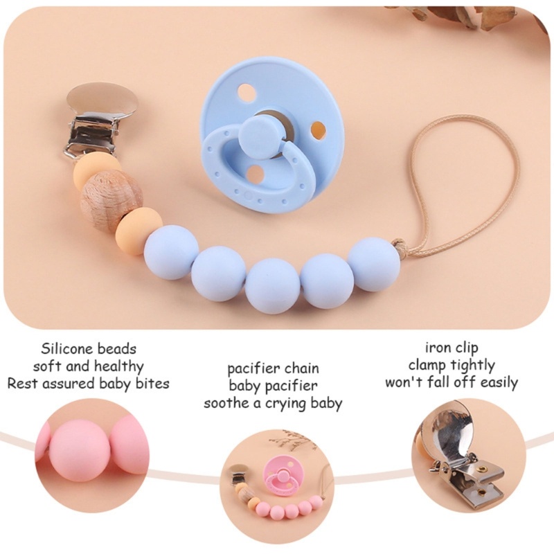 Núm Vú Giả Bằng Silicone Đính Hạt Cho Bé Sơ Sinh