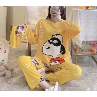 Bộ đồ ngủ nữ dáng dài order