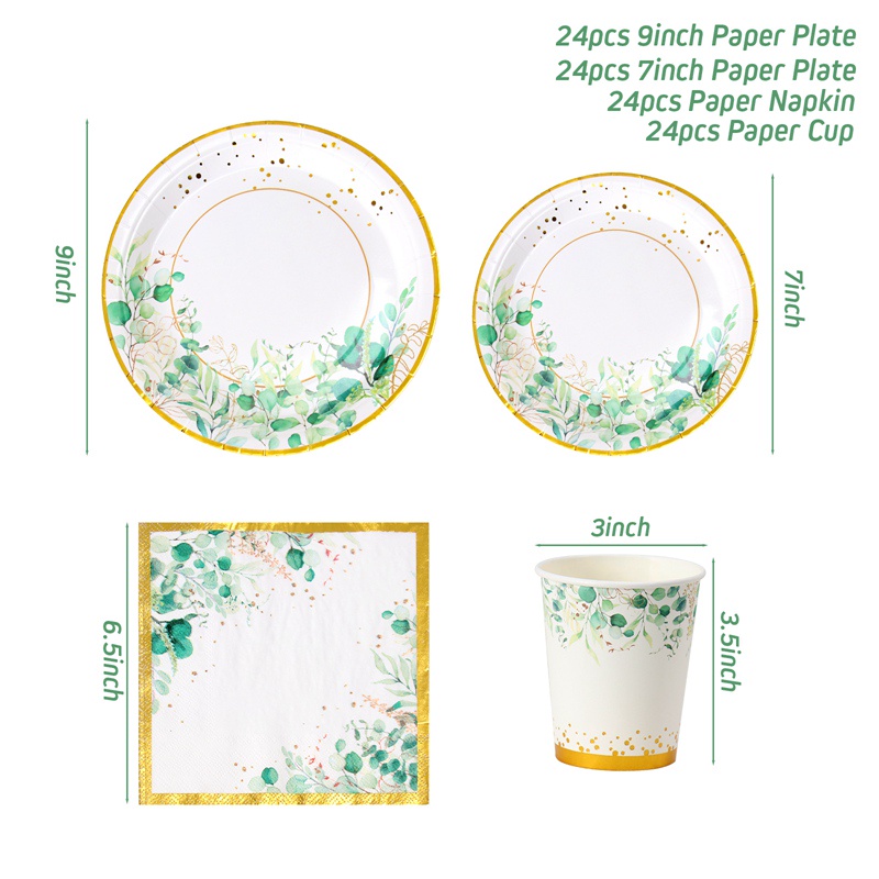 Bộ Phụ Kiện Trang Trí Tiệc Sinh Nhật Chủ Đề Rừng Xanh Hoạt Hình Dành Cho Bé Trai