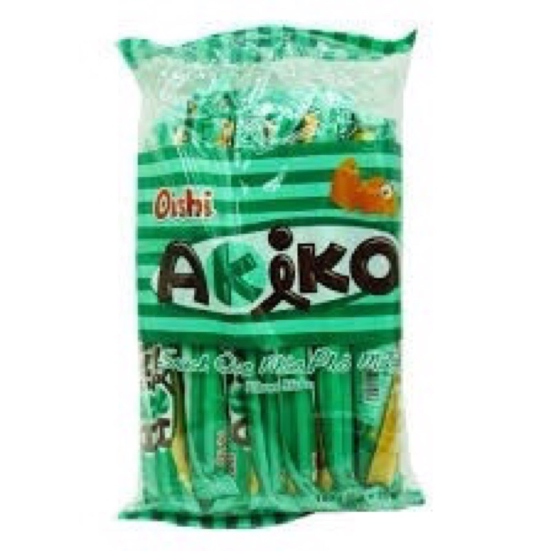 Bánh Snack Que Akiko đủ các vị gói 20que/8g, Snack Que Nhân Sữa Akiko Oishi