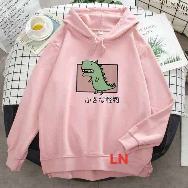 Áo hoodie khủng Long ô vuông chữ Nhật LN11