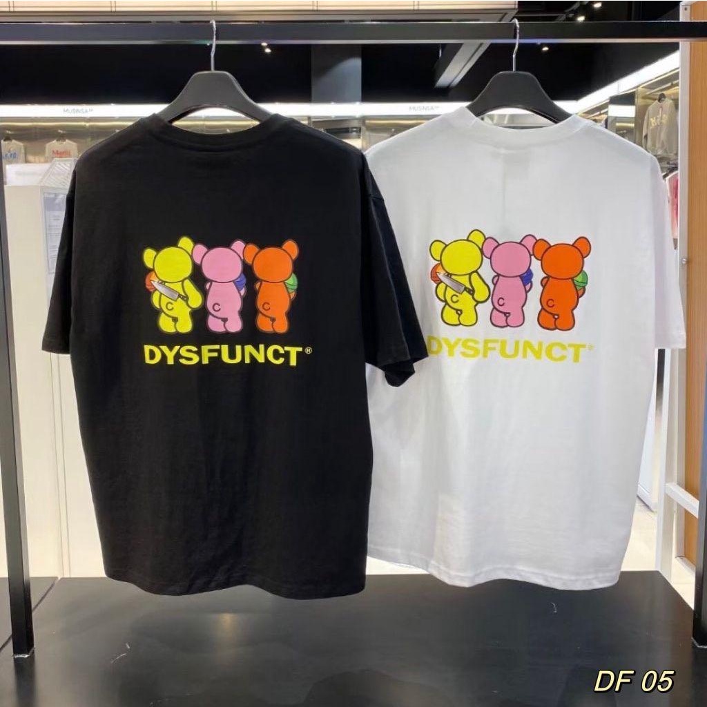 Áo thun Dysfunct chính hãng in hình 3 chú gấu chính hãng, áo phông Dysfunct Hàn Quốc chính hãng nam nữ