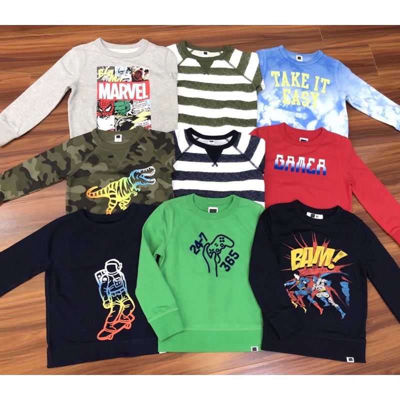 Áo nỉ Gap size 18/24m đến 14/16 tuổi