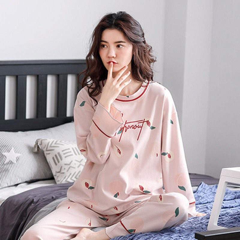 [ FREESHIP] Bộ đồ ngủ nữ pijama dài tay, đồ bộ mặc nhà thu đông chất liệu cotton mềm mại thoáng mát QA03 | BigBuy360 - bigbuy360.vn