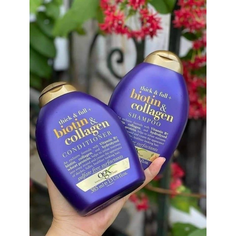 {Cam kết chính hãng} DẦU GỘI -XẢ CHỐNG RỤNG TÓC Biotin & Collagen 385ml Mỹ | BigBuy360 - bigbuy360.vn