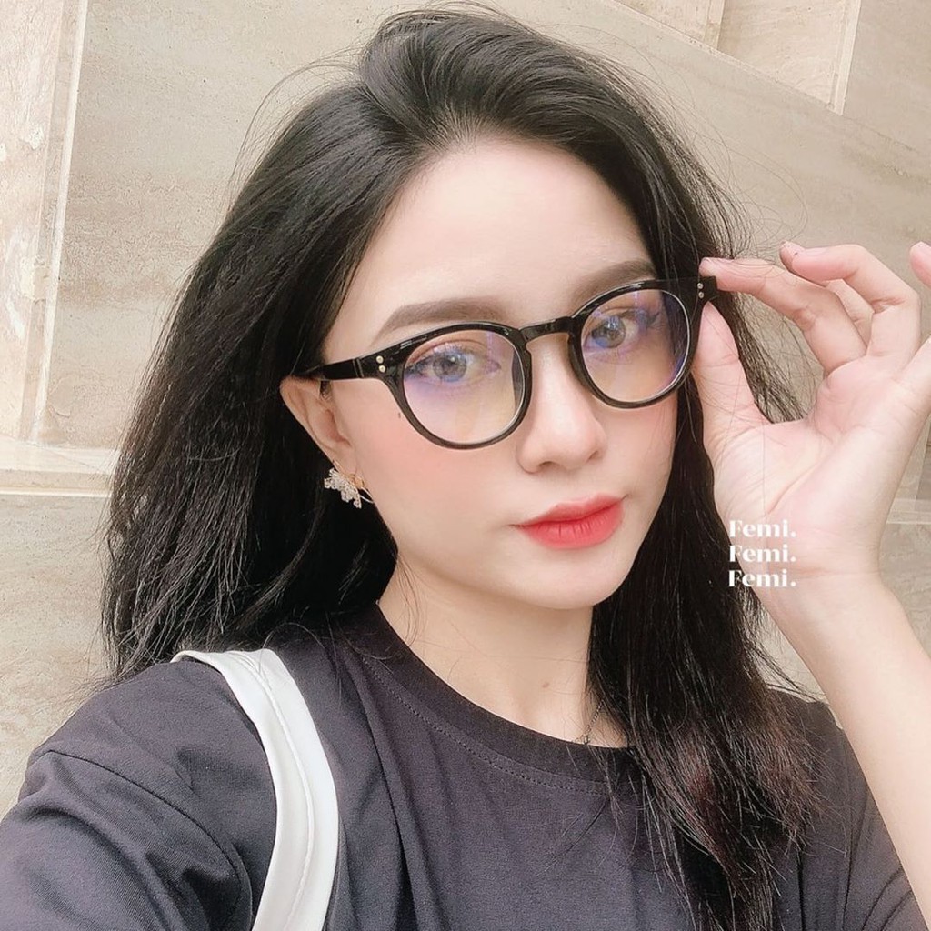 Gọng kính cận tròn Femi Emma chính hãng mắt kính chống tia UV | BigBuy360 - bigbuy360.vn