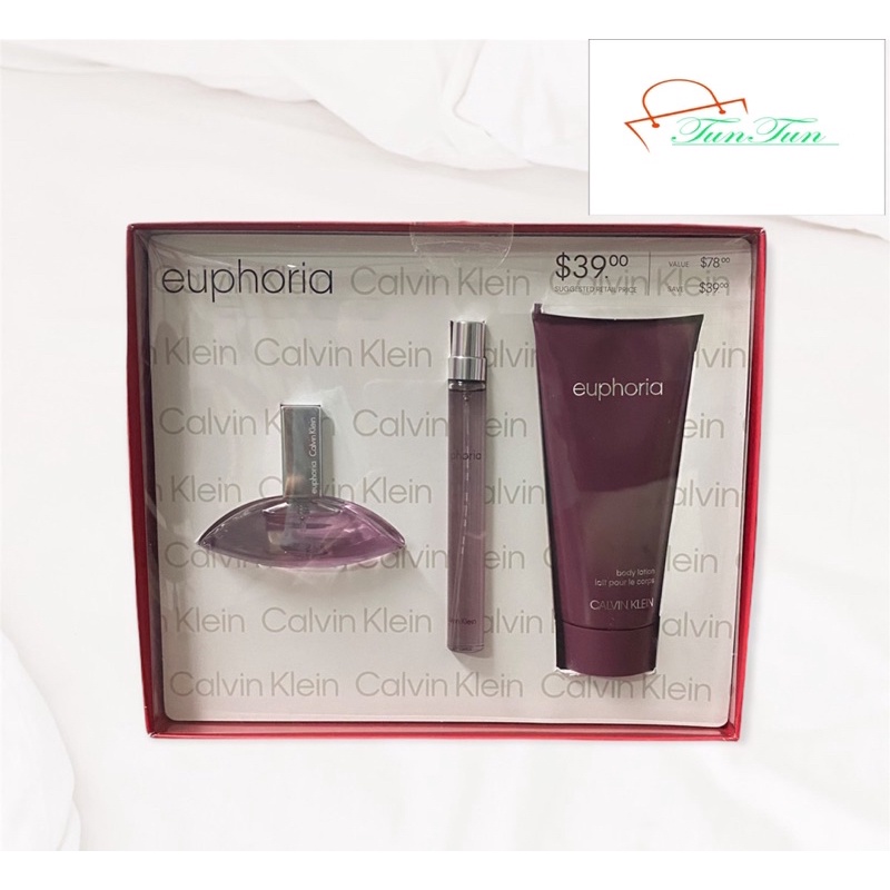 Combo 3 món Nước Hoa Euphoria Calvin Klein nhập Mỹ