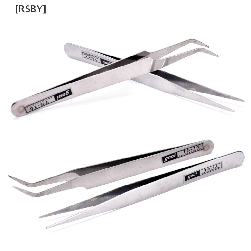 Set 2 Nhíp Inox Gắp Lông Mi / Trang Trí Móng Nghệ Thuật