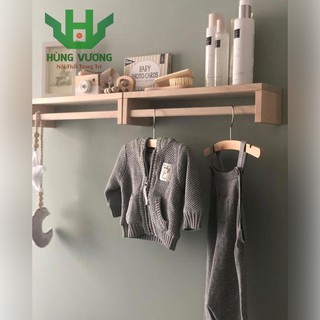 Kệ Gỗ Tự Nhiên Hình Chữ U (1 Kệ 60x13) - Kệ Trang Trí Treo Tường Gỗ Thông DIY