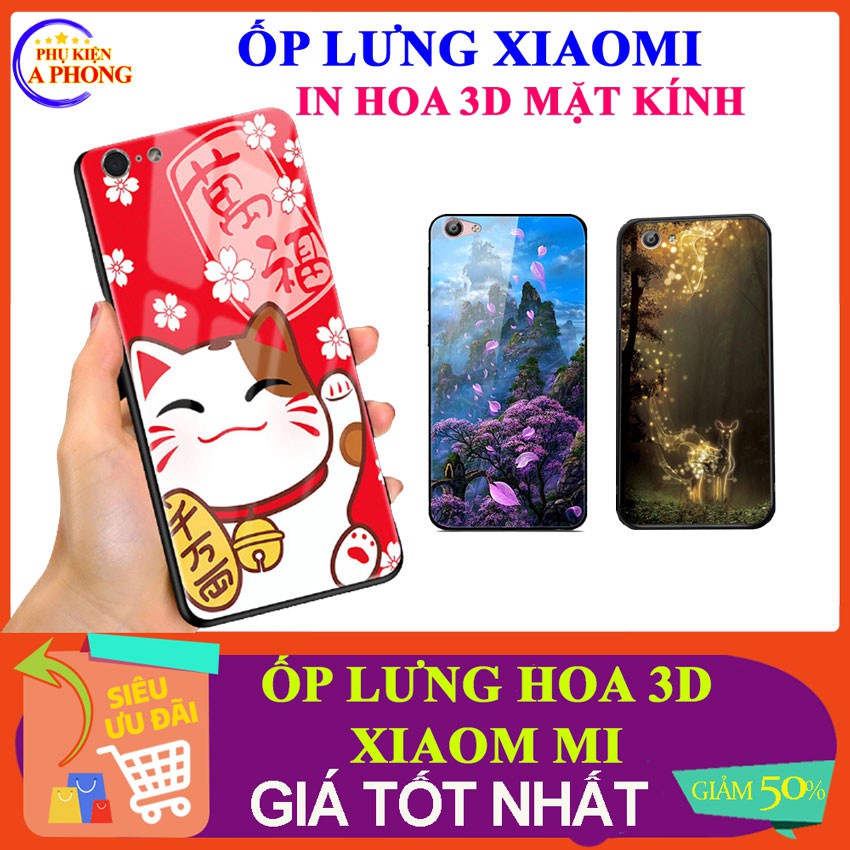 Ốp lưng XIAOMI FREE SHIP ốp Xiaomi Mi 8, Mi8 lite, Redmi Note 8, 8 Pro, Note7, 7 pro, Note 9S in hình 3D sang chảnh