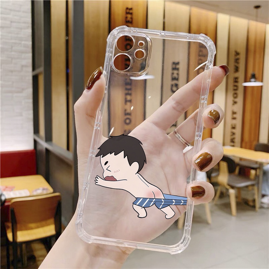 Ốp lưng iphone đôi teen xin quần chống sốc trong suốt case 14plus 14 pro max 13 12 promax 11 mini 6 6s 7 8 plus x xr xs