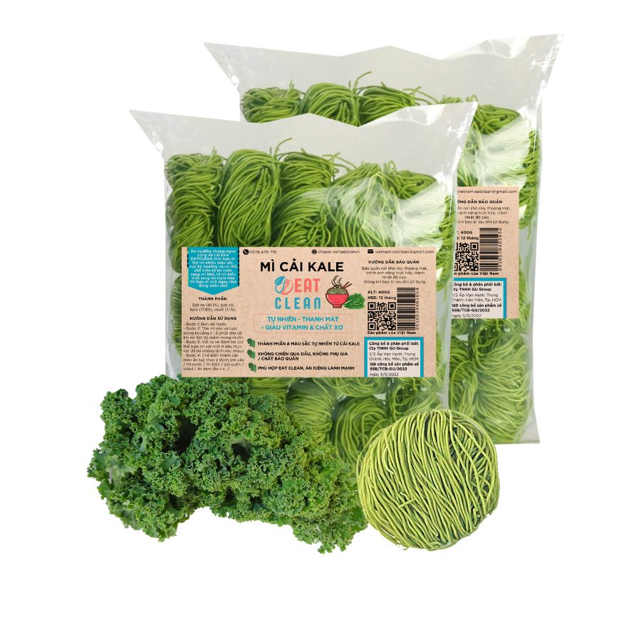 Combo 2 gói Mì rau củ EATCLEAN  - Giàu chất xơ & Vitamin, Ăn kiêng, Healthy, Eat Clean