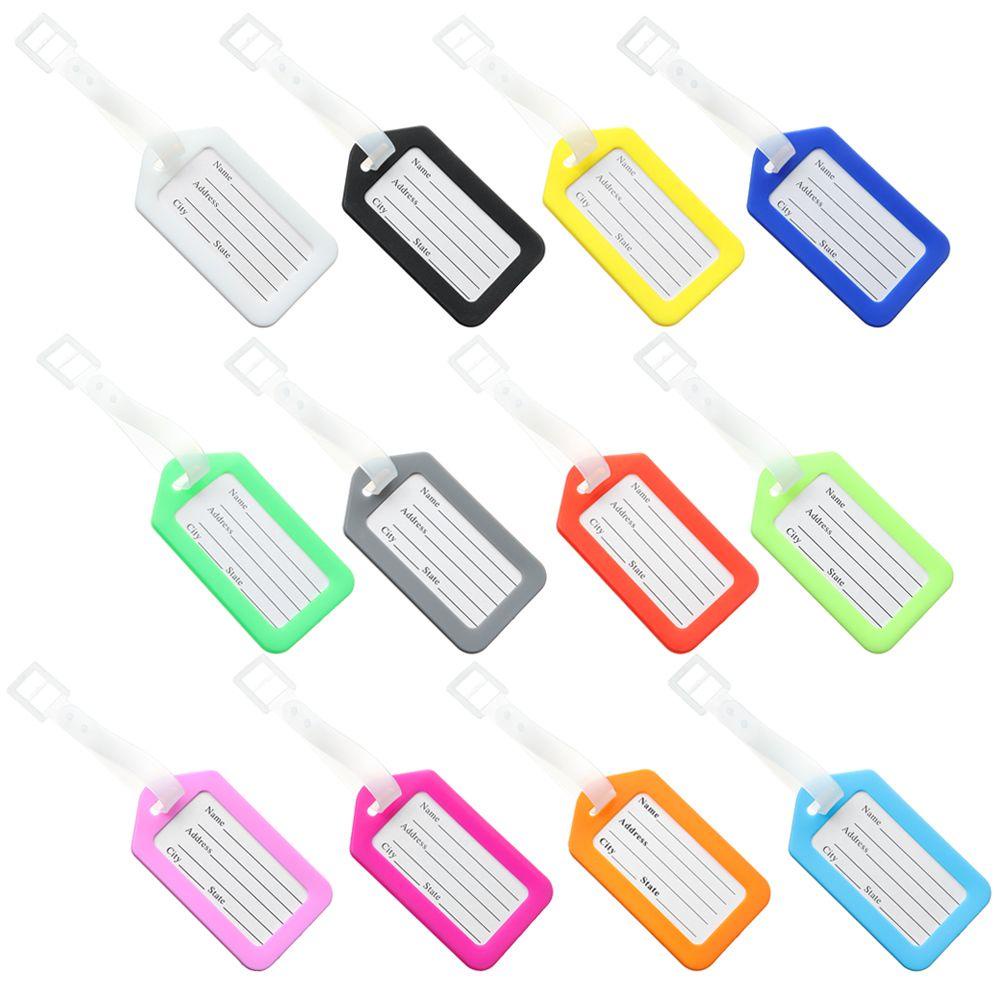 Set 5 móc khóa thẻ tag hành lý UUMIR bằng nhựa nhiều màu sắc tùy chọn tiện lợi cho du lịch