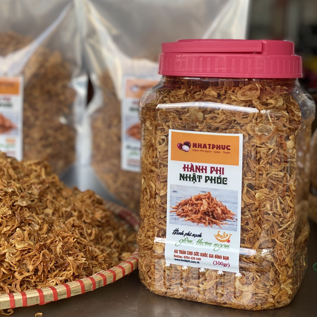 Hành phi sạch NHẬT PHÚC - thơm, giòn, nguyên chất 100%