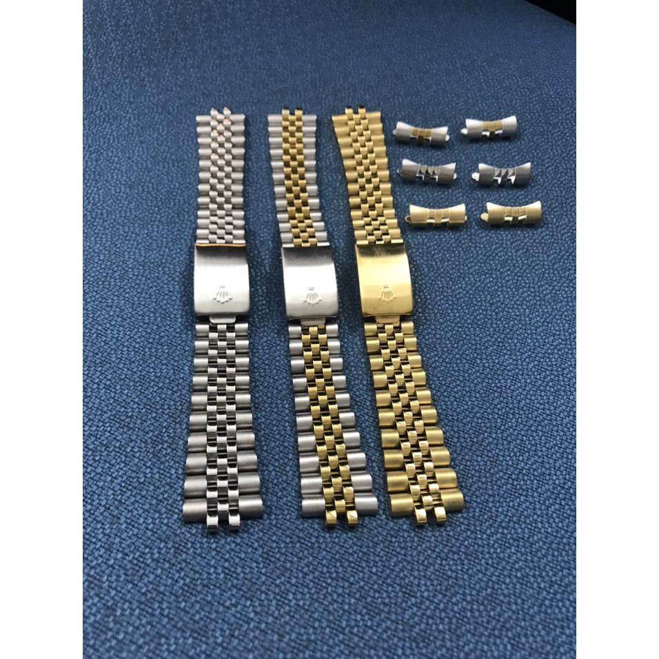 (SALE HOT) Dây đồng hồ kim loại Rolex 5 mắt đúc xịn size 20mm (ĐỦ 3 MÀU)