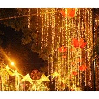 Bộ 5 dây đèn led chớp trang trí Noel ánh sáng VÀNG