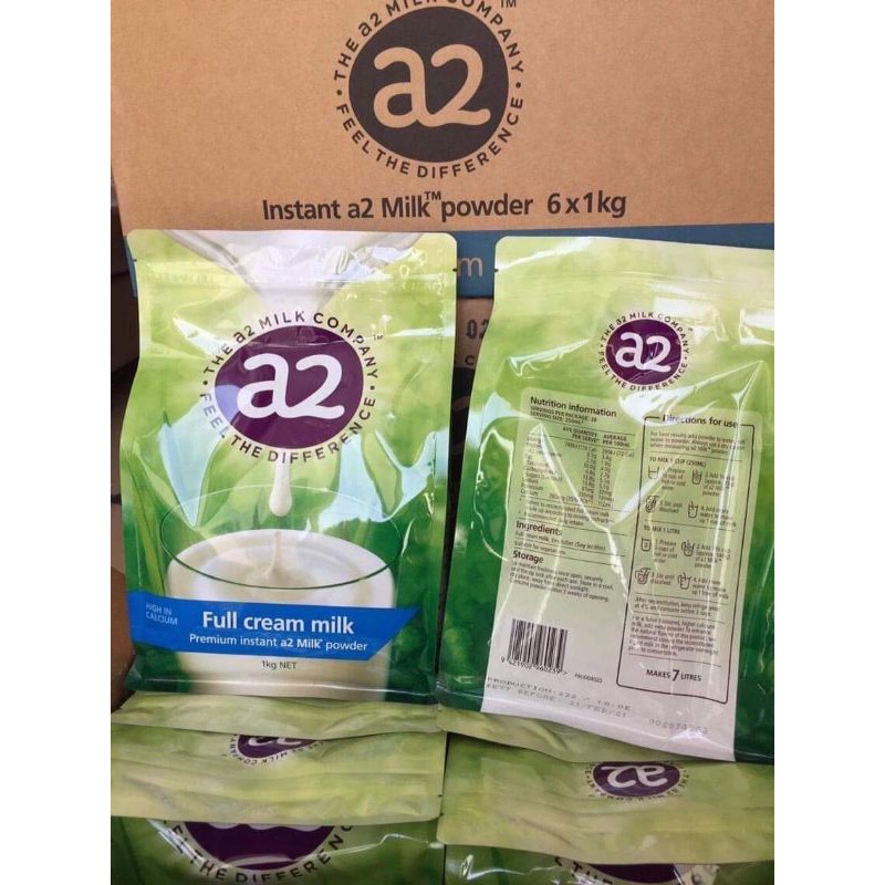 1kg sữa nguyên kem A2 mẫu mới - Hàng xách tay