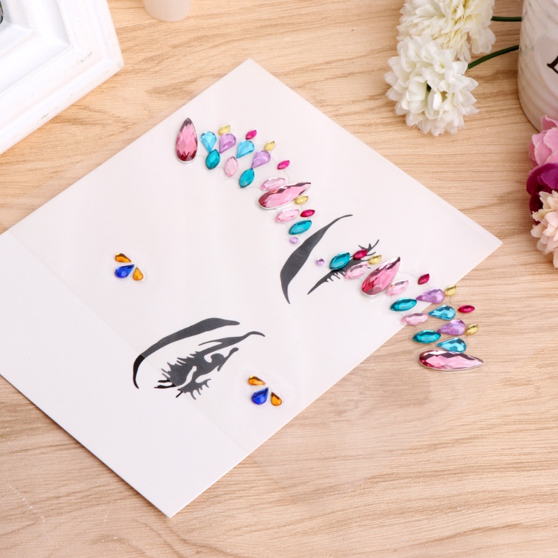 Miếng Dán Hình Xăm Tạm Thời Đính Đá Pha Lê Đẹp Mắt