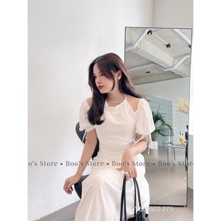 Váy xoè ôm eo hàng thiết kế ảnh thật
