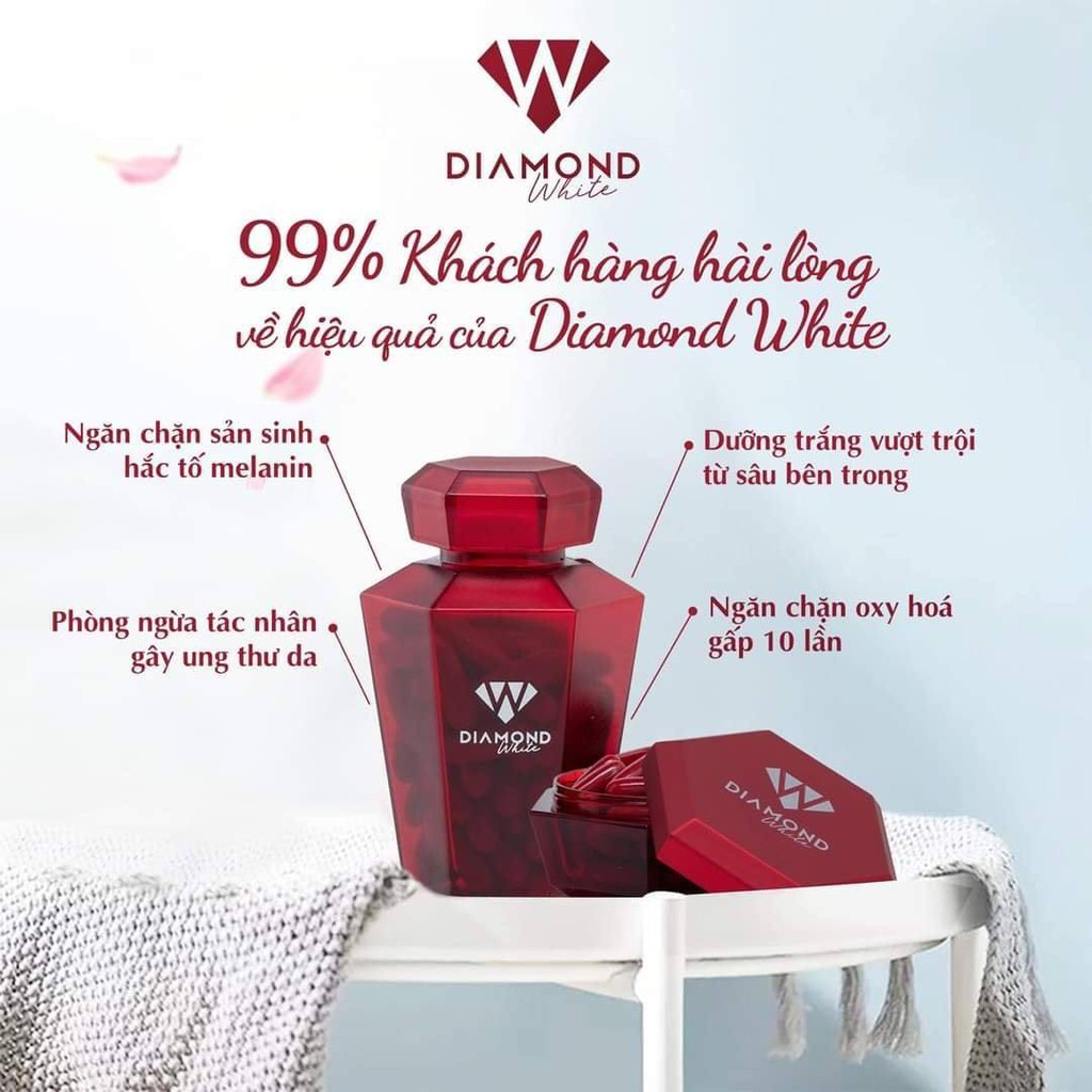 [TEM NGUYÊN]VIÊN UỐNG TRẮNG DA NGỌC TRINH Diamond-white | Thế Giới Skin Care