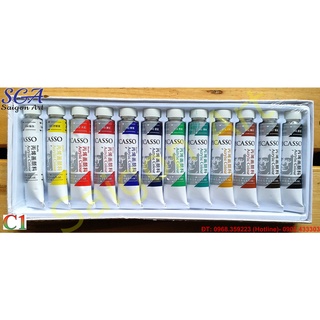 Bộ màu Acrylic Picasso 12 màu x 12ml/tuýp