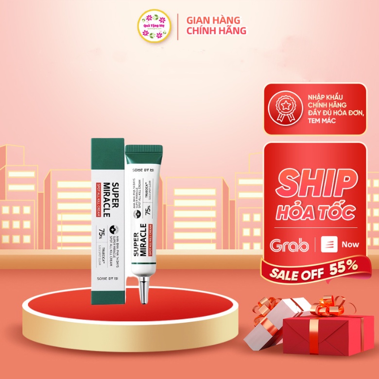 Kem chấm giảm mụn Some By Mi Super Miracle Spot All Kill Cream 30ml quatangme