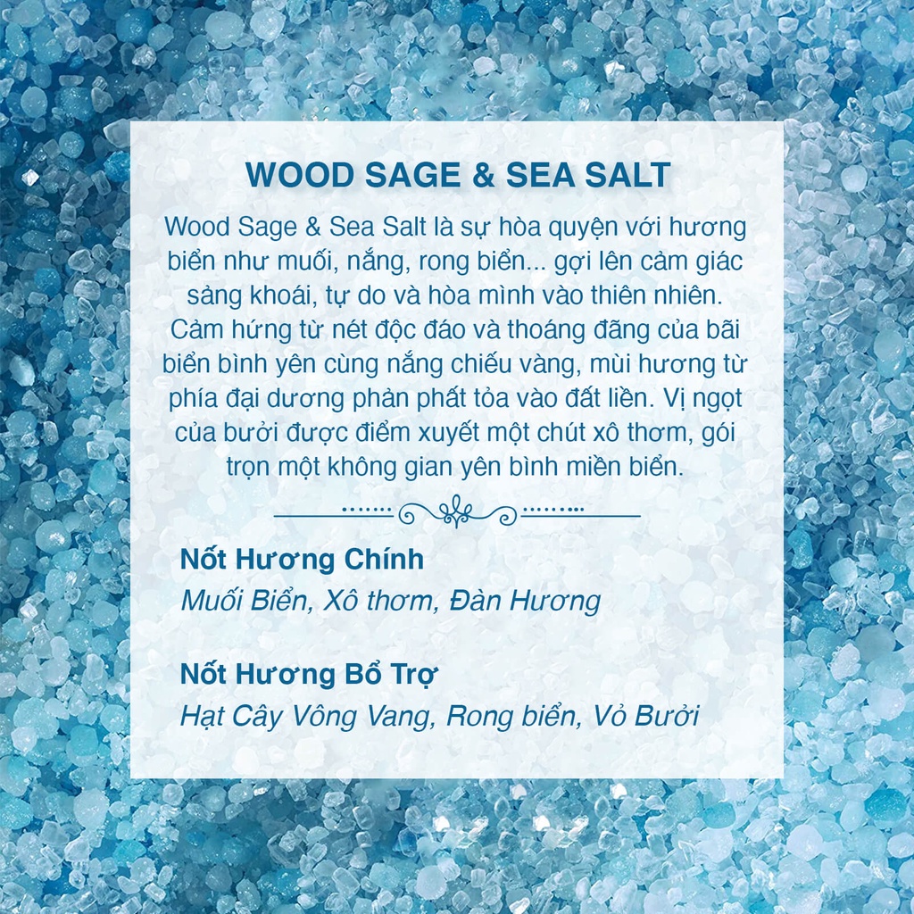 Tinh Dầu Xô Thơm Muối Biển Nomad Premium Fragrance Oil - Wood Sage & Sea Salt